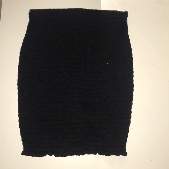 stretchy ruched midi skirt - Picture 1 of 3